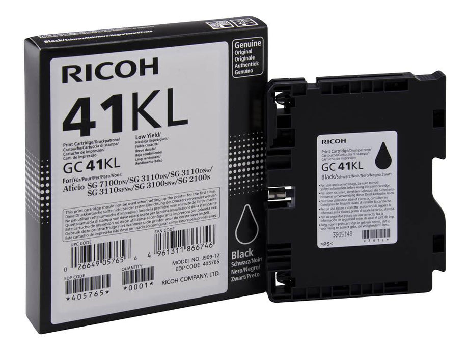 Ink gel RICOH GC 41KL, GelJet SG 2100N/2100DN, 600 copies Black