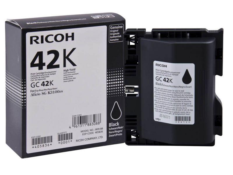 Ink gel RICOH GC42K, 10000 copies, Black