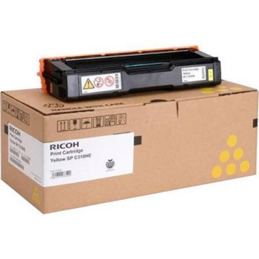 Toner cartridge Ricoh SP C310HE, 6600 copies Yellow