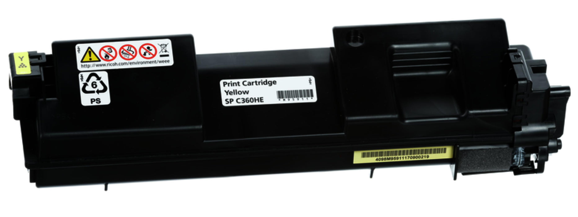 Toner cartridge Ricoh SPC360HE, 5000 copies, Yellow