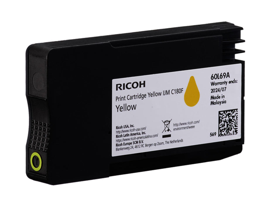 Ink cartridge RICOH IJM C180F, 1600 copies, Yellow