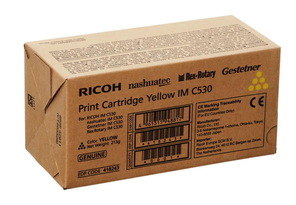 Toner cartridge RICOH IM C530FB, 18000 copies, Cyan