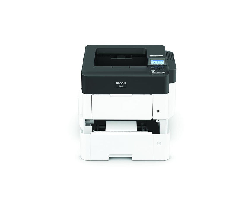Laser printer RICOH P 801, A4, 60 ppm, USB 2.0, LAN, NFC, Starter toner 11000 pages.