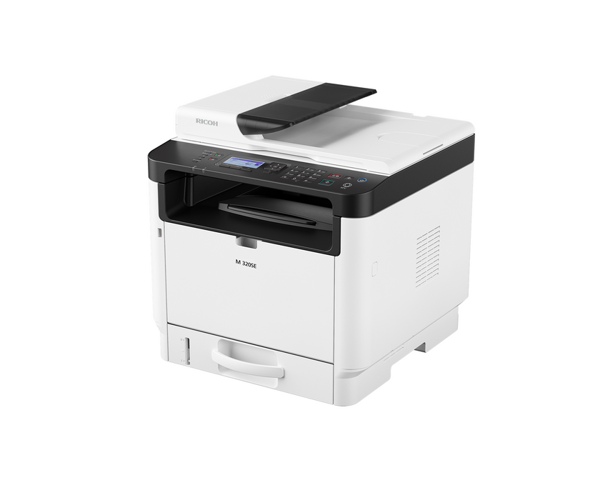 Multi-use printer/scanner/copier RICOH M 320FSE, A4, 32 pages/min, LAN, USB, 7000 pages, ARDF