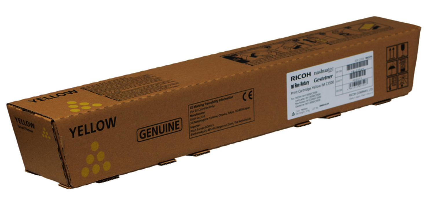 Toner cartridge Ricoh C3000/C350, 19000 copies, IM C3500, IM C3000, Yellow