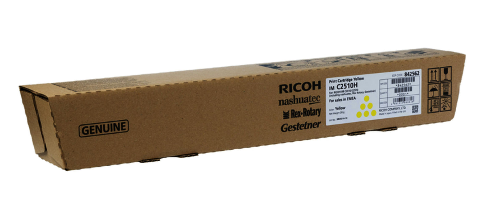 Toner cartridge Ricoh IM C2010/2510, 18000 copies, Yellow