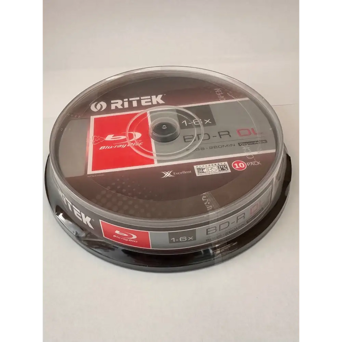 Ridata /Ritek Blu ray BD-R 1-6x 50GB 10 pcs. in a spindle - CD/DVD<<<Оптични носители<<<MediaTrade