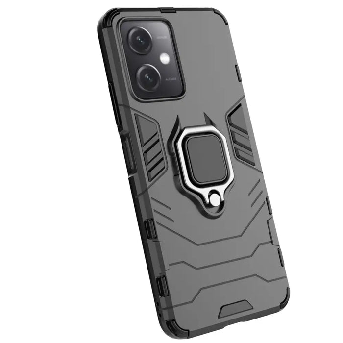 Ring Armor Case for Xiaomi Redmi Note 12 5G / Poco X5 5G Armor Cover Magnetic Holder Ring Black - Cell phone cases