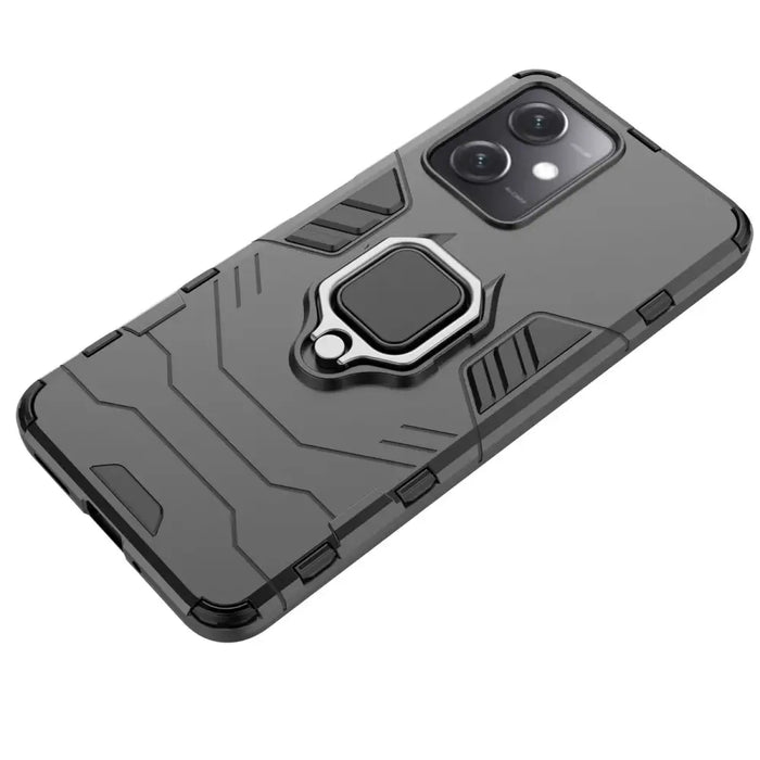 Ring Armor Case for Xiaomi Redmi Note 12 5G / Poco X5 5G Armor Cover Magnetic Holder Ring Black - Cell phone cases