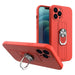 Ring Case silicone case with finger grip and stand for iPhone 12 red - Cell phone cases and covers<<<HurtelXML