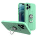 Ring Case silicone case with finger grip and stand for iPhone 13 mini mint - Cell phone cases and covers<<<HurtelXML