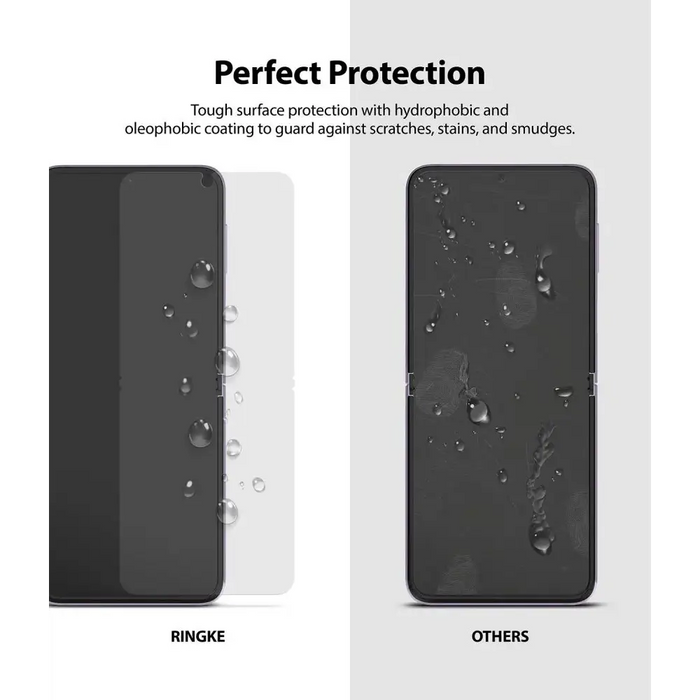 Ringke 2pcs Screen Protector Film for Samsung Galaxy Z Flip 3 Screen Protector (S19P043) - Cell phone protection