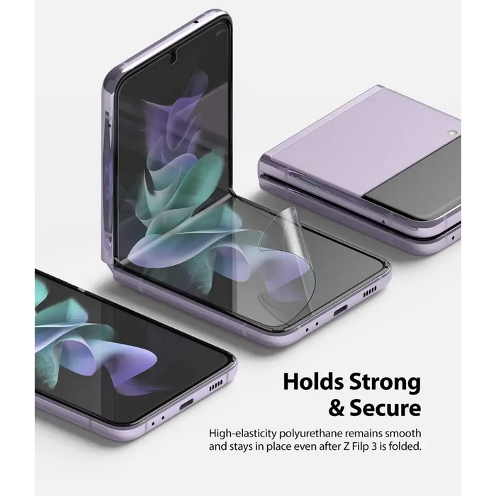 Ringke 2pcs Screen Protector Film for Samsung Galaxy Z Flip 3 Screen Protector (S19P043) - Cell phone protection