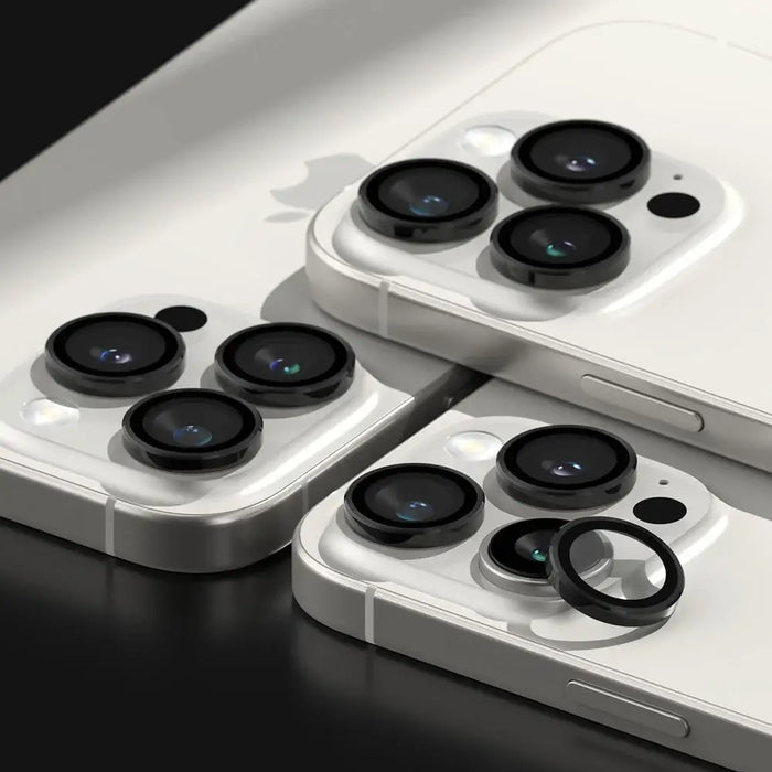 Ringke Camera Frame Protector 2-pack for iPhone 16 Pro / 16 Pro Max - Black - Cell phone tempered