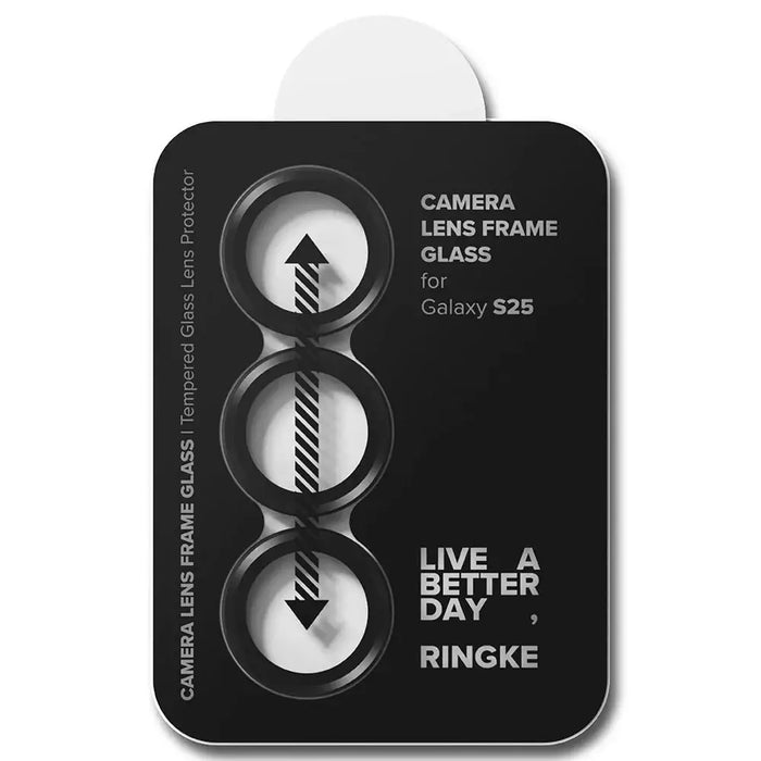 Ringke Camera Frame Protector 2-pack for Samsung Galaxy S25 - Black - Cell phone tempered glass<<<HurtelXML