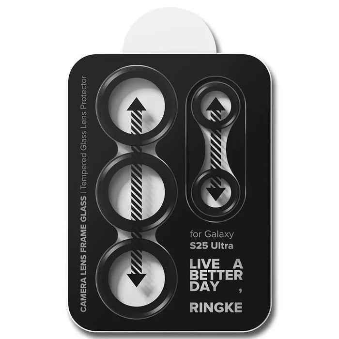 Ringke Camera Frame Protector 2-pack for Samsung Galaxy S25 Ultra - Black - Cell phone tempered glass<<<HurtelXML
