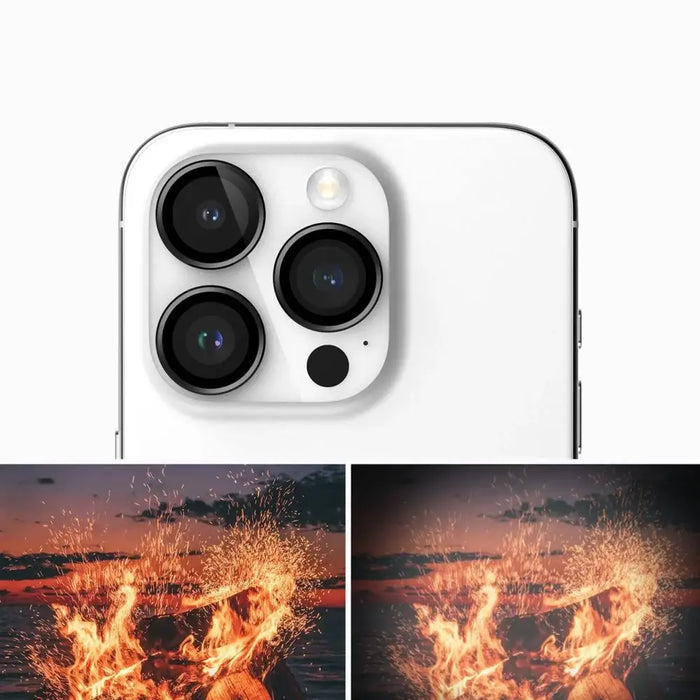 Ringke Camera Frame Protector for iPhone 15 Pro Max - Black - Cell phone tempered glass<<<HurtelXML