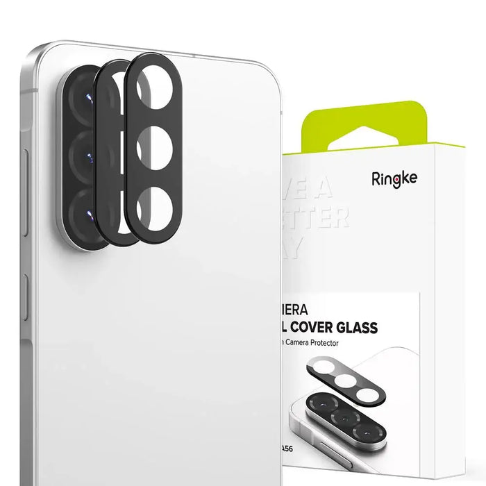 Ringke Camera Full Cover 2-pack for Samsung Galaxy A56 5G - Black - Cell phone tempered glass<<<HurtelXML