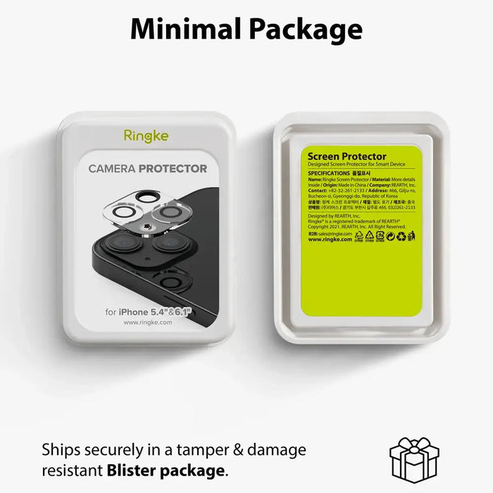 Ringke Camera Protector Glass Camera Tempered Glass for iPhone 13 / iPhone 13 mini (C1G021) - Cell phone tempered