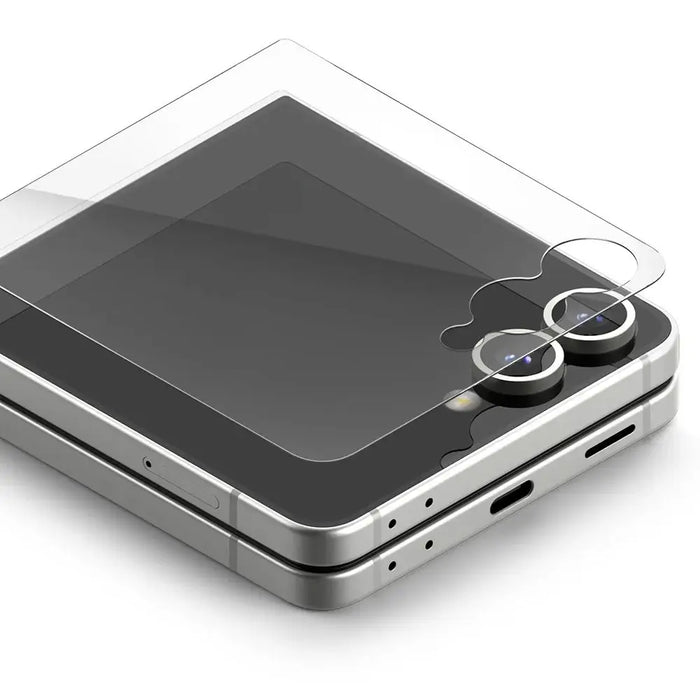 Ringke Cover Display Easy Slide Tempered Glass 2-pack for Samsung Galaxy Z Flip 7 - Transparent - Cell phone tempered