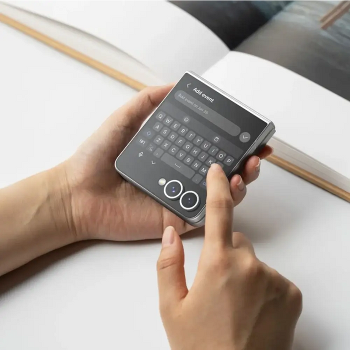 Ringke Cover Display Easy Slide Tempered Glass 2-pack for Samsung Galaxy Z Flip 7 - Transparent - Cell phone tempered