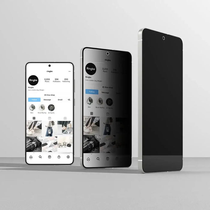 Ringke Easy Slide 2-pack Privacy Glass for Samsung Galaxy S25 Edge - Cell phone tempered glass<<<HurtelXML