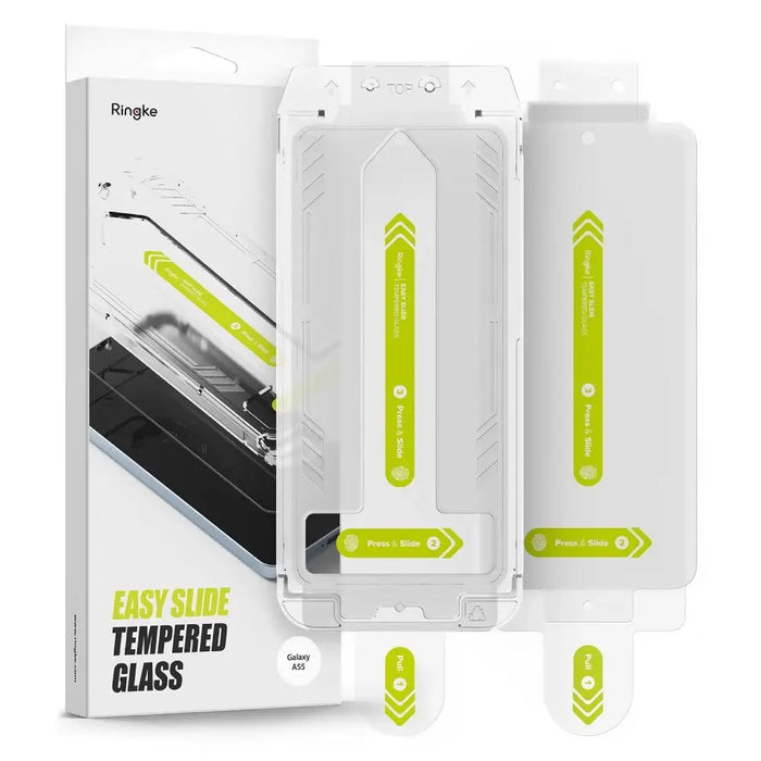 Ringke Easy Slide 2-pack tempered glass for Samsung Galaxy A55 5G - Cell phone tempered glass<<<HurtelXML