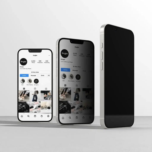 Ringke Easy Slide Privacy Glass 2-pack for iPhone 13 / 13 Pro / 14 / 16e - Cell phone tempered glass<<<HurtelXML