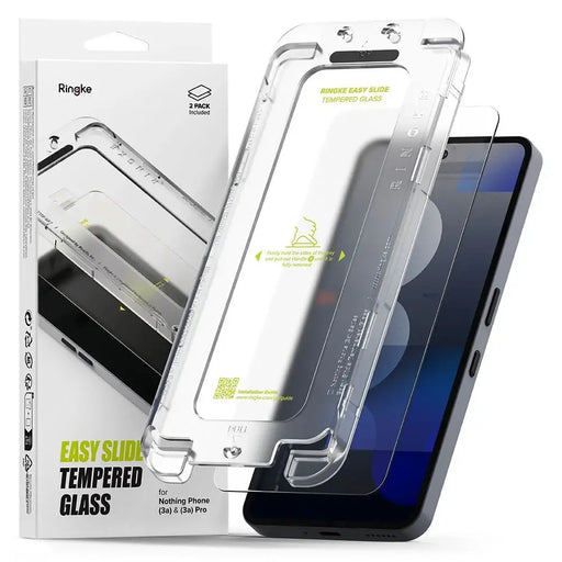Ringke Easy Slide Tempered Glass 2-pack for Nothing Phone 3A / 3A Pro - Clear - Cell phone tempered glass<<<HurtelXML