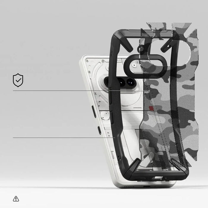 Ringke Fusion X Case for Nothing Phone 3A - Clear Grey - Cell phone cases and covers<<<HurtelXML