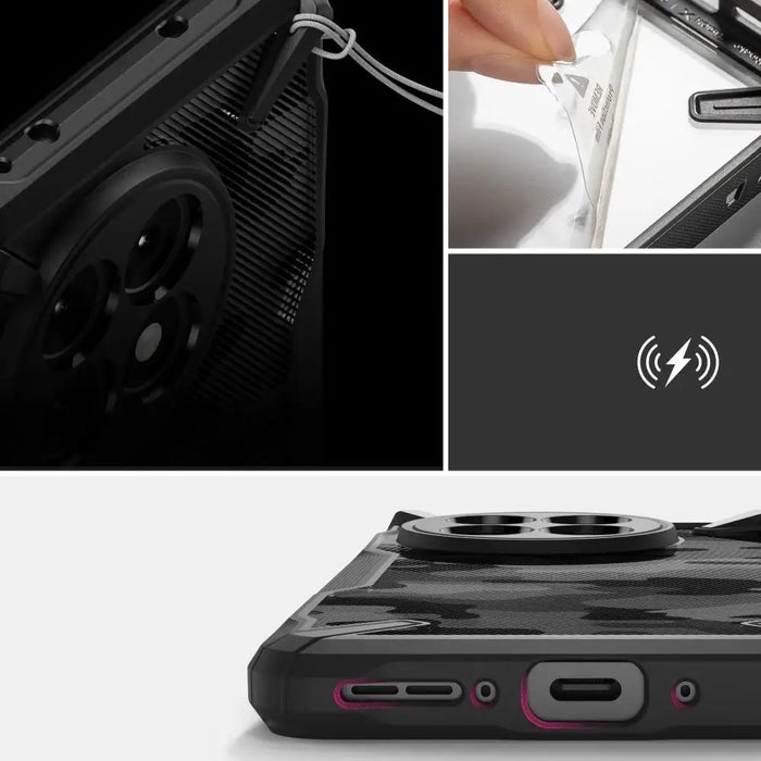 Ringke Fusion X Case for OnePlus 13R - Black-Camo - Cell phone cases and covers<<<HurtelXML