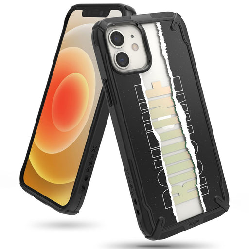Ringke Fusion X Design durable PC Case with TPU Bumper for iPhone 12 mini black (Routine) (XDAP0020) - Cell phone cases