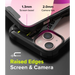 Ringke Fusion X Design durable PC Case with TPU Bumper for iPhone 13 mini black (Ticket band) (FXD540E43) - Cell phone