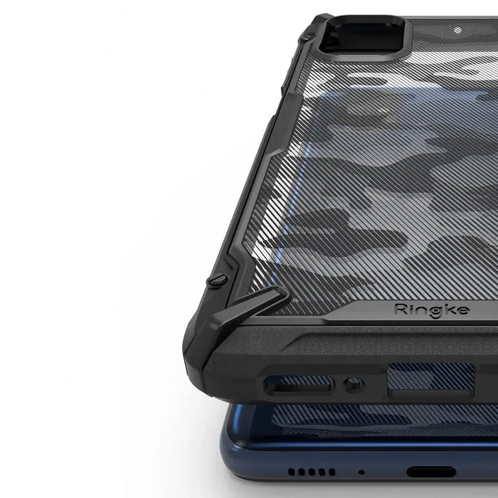 Ringke Fusion X Design durable PC Case with TPU Bumper for Samsung Galaxy M51 Camo Black (XDSG0043) - Cell phone cases