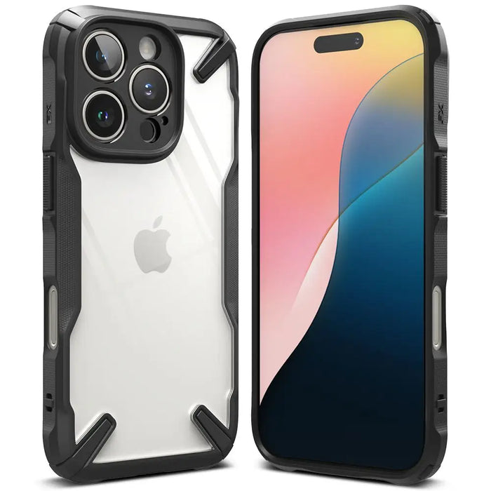 Ringke Fusion X iPhone 16 Pro Case - Black - Cell phone cases and covers<<<HurtelXML&&&iPhone 16