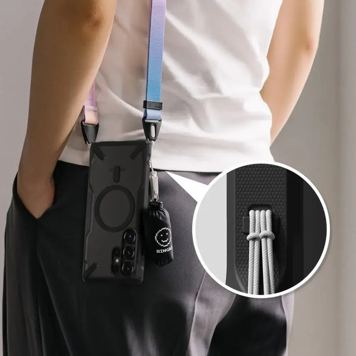 Ringke Fusion X MagSafe Case for Samsung Galaxy S25 Ultra - Black - Cell phone cases and covers<<<HurtelXML