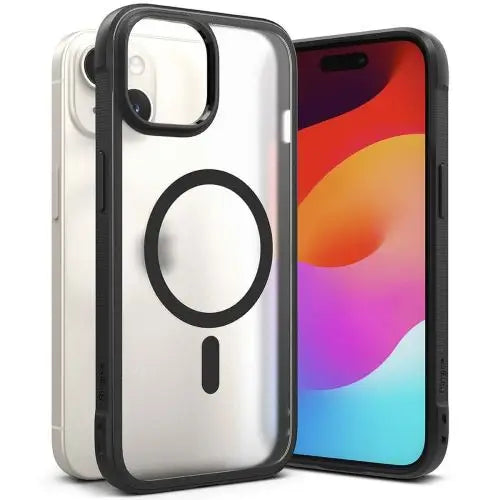 Ringke iPhone 15 Plus Case Fusion Bold Magnetic Matte Clear/ Black - Magnetic<<<Accessories<<<Основна<<<DunaXML