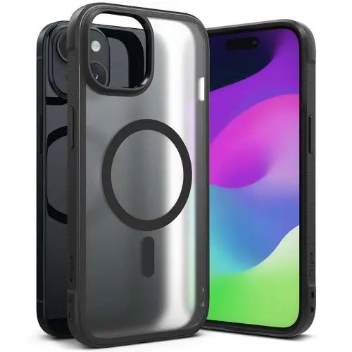 Ringke iPhone 15 Plus Case Fusion Bold Magnetic Matte Clear/ Black - Magnetic<<<Accessories<<<Основна<<<DunaXML