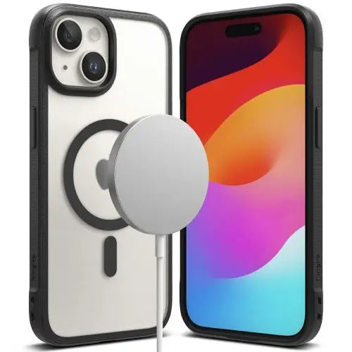 Ringke iPhone 15 Plus Case Fusion Bold Magnetic Matte Clear/ Black - Magnetic<<<Accessories<<<Основна<<<DunaXML