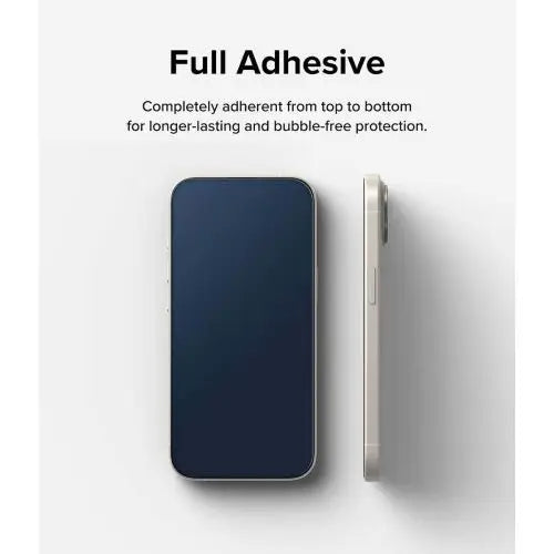 Ringke iPhone 15 Plus Screen Protector Premium Tempered Glass 9H with installation jig Transparent - iPhone 15