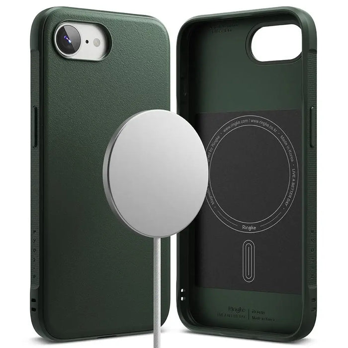 Ringke Onyx Magnetic Magsafe iPhone 16e Case - Green - Cell phone cases and covers<<<HurtelXML