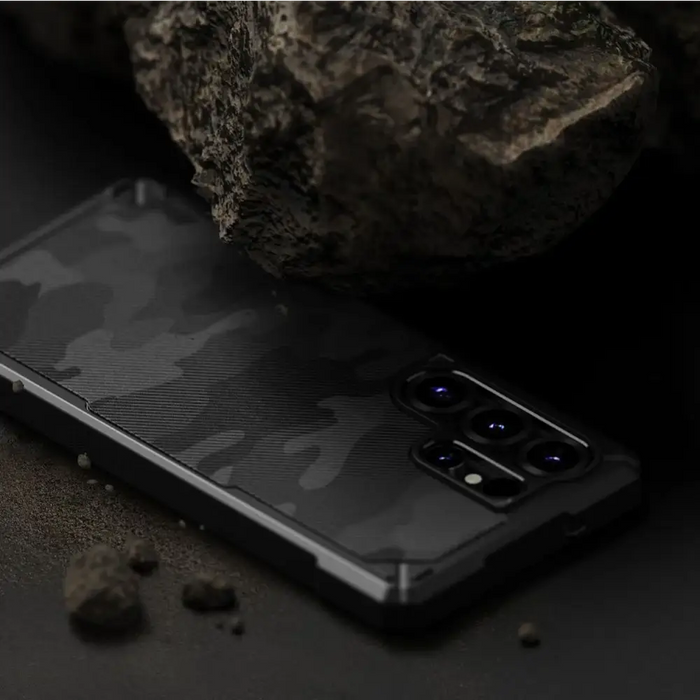 Ringke Rugged Gear MagSafe Case for Samsung Galaxy S25 Ultra - Black Camo - Cell phone cases and covers<<<HurtelXML