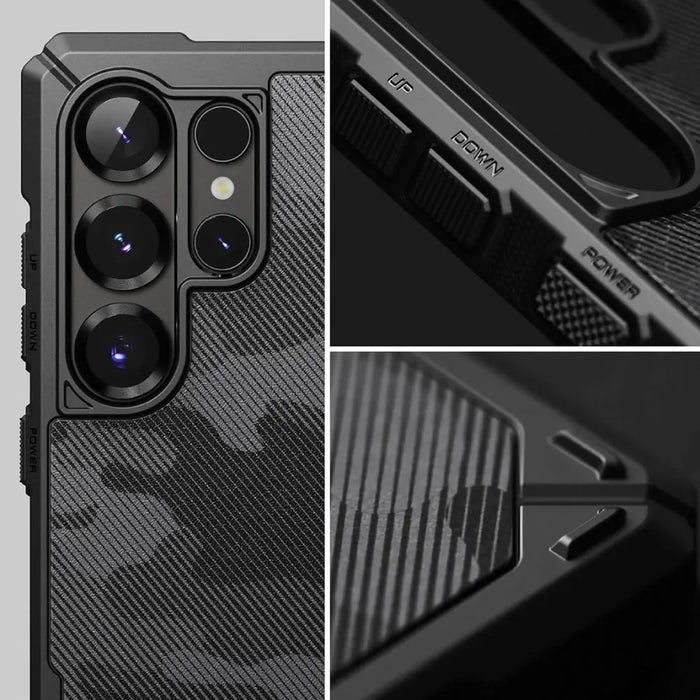 Ringke Rugged Gear MagSafe Case for Samsung Galaxy S25 Ultra - Black Camo - Cell phone cases and covers<<<HurtelXML