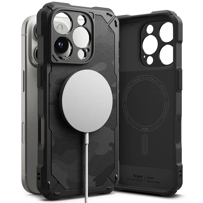 Ringke Rugged Gear MagSafe iPhone 16 Pro Case - Black Camo - Cell phone cases and covers<<<HurtelXML