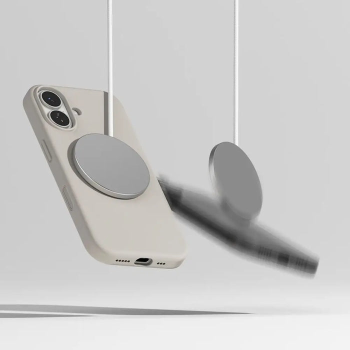 Ringke Silicone Magnetic MagSafe Case for iPhone 17 - Beige - Cell phone cases and covers<<<HurtelXML