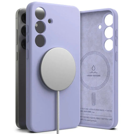 Ringke Silicone MagSafe Case for Samsung Galaxy S25 - Purple - Cell phone cases and covers<<<HurtelXML
