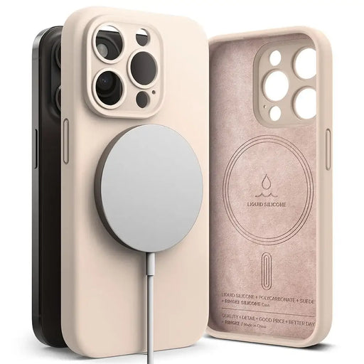 Ringke Silicone MagSafe iPhone 15 Pro Case - Pink - Cell phone cases and covers<<<HurtelXML