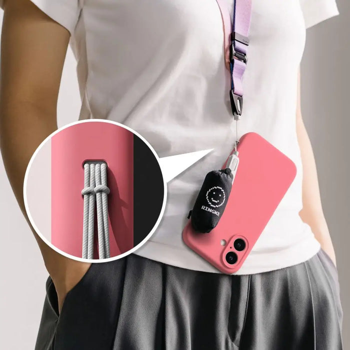 Ringke Silicone MagSafe iPhone 16 Case - Pink - Cell phone cases and covers<<<HurtelXML&&&iPhone