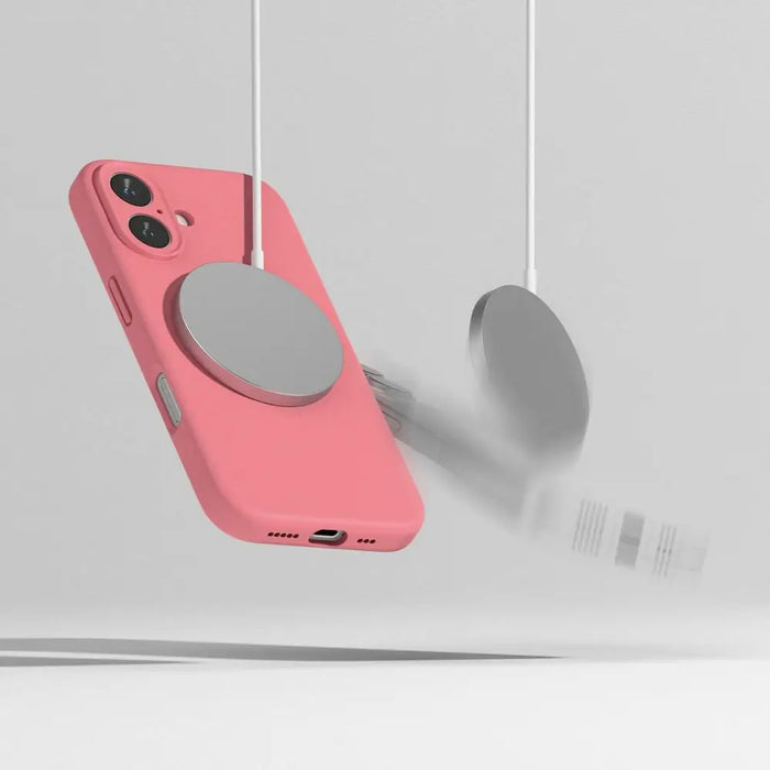 Ringke Silicone MagSafe iPhone 16 Case - Pink - Cell phone cases and covers<<<HurtelXML&&&iPhone