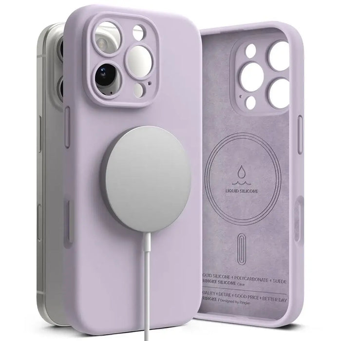 Ringke Silicone MagSafe iPhone 16 Pro Max Case - Purple - Cell phone cases and covers<<<HurtelXML
